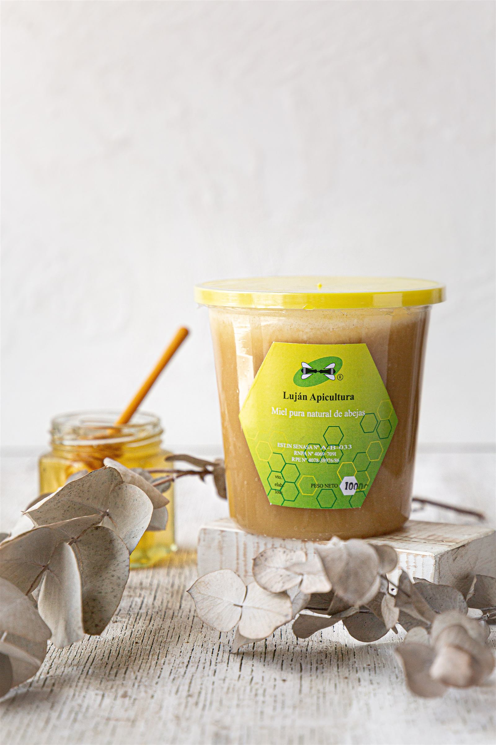 Frasco de miel pura de 1 kg de Luján Apicultura